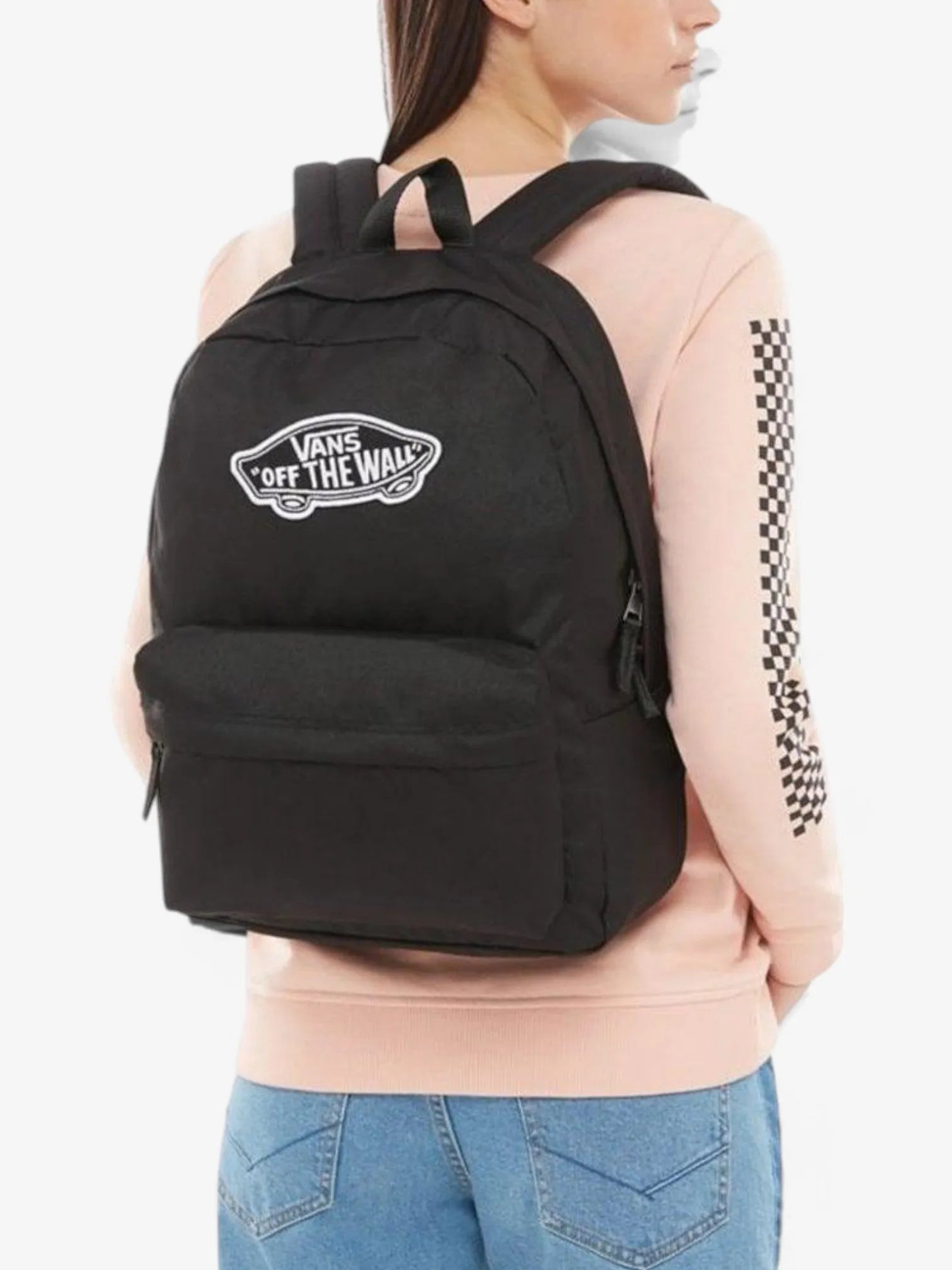Vans Old Skool Classic Backpack - Black & White Unisex School Backpack for College, Travel & Everyday Use