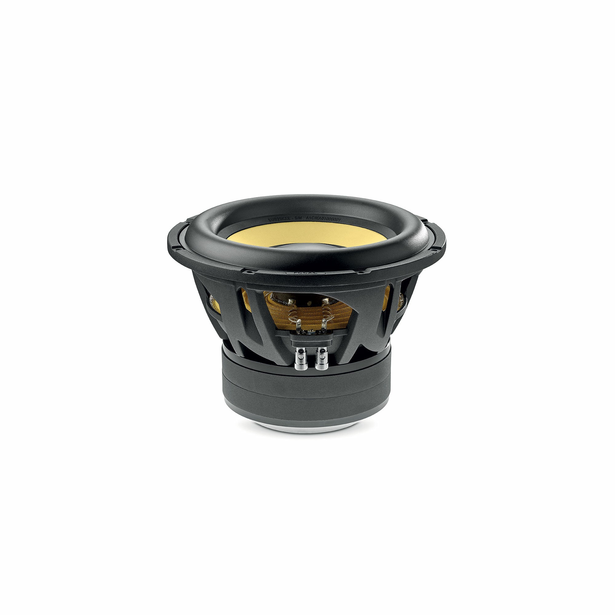 Focal SUB 25KXE 10-Inch Kevlar Subwoofer - High Performance Car Audio Bass Speaker for Enhanced Music & Movie Experience