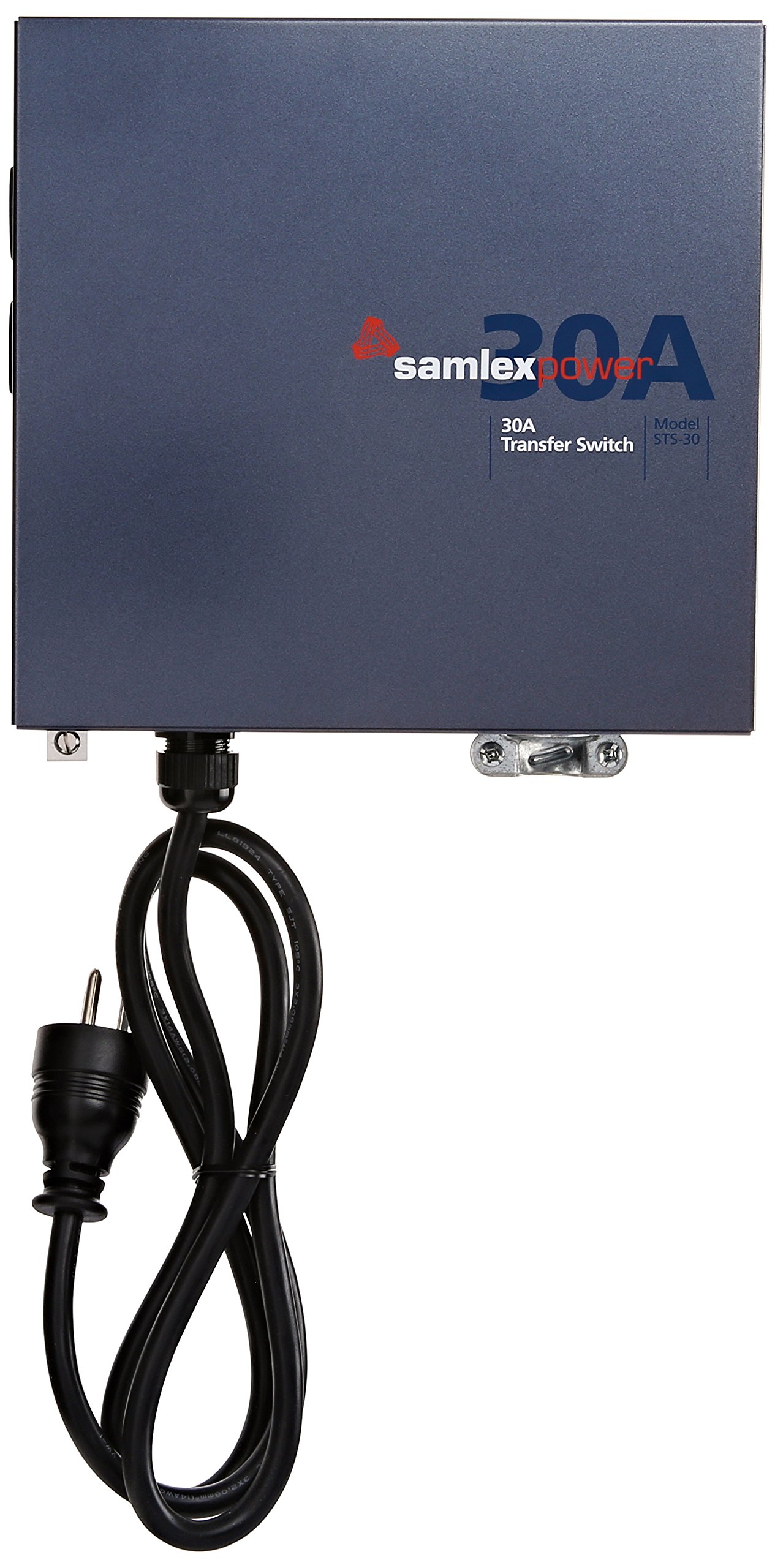 Samlex Solar STS-30 30A Automatic Transfer Switch for Solar Power Systems - Grey | Seamless Backup Power Switching for Home & RV Use