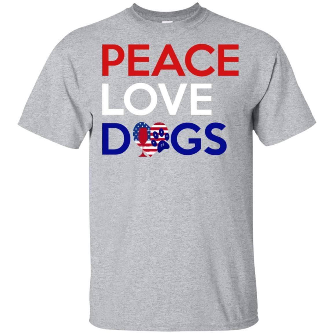 Peace Love Dog Ultra Soft Cotton T-Shirt for Women | Comfortable Casual Wear for Dog Lovers | Perfect for Outings, Gifts & Everyday Use