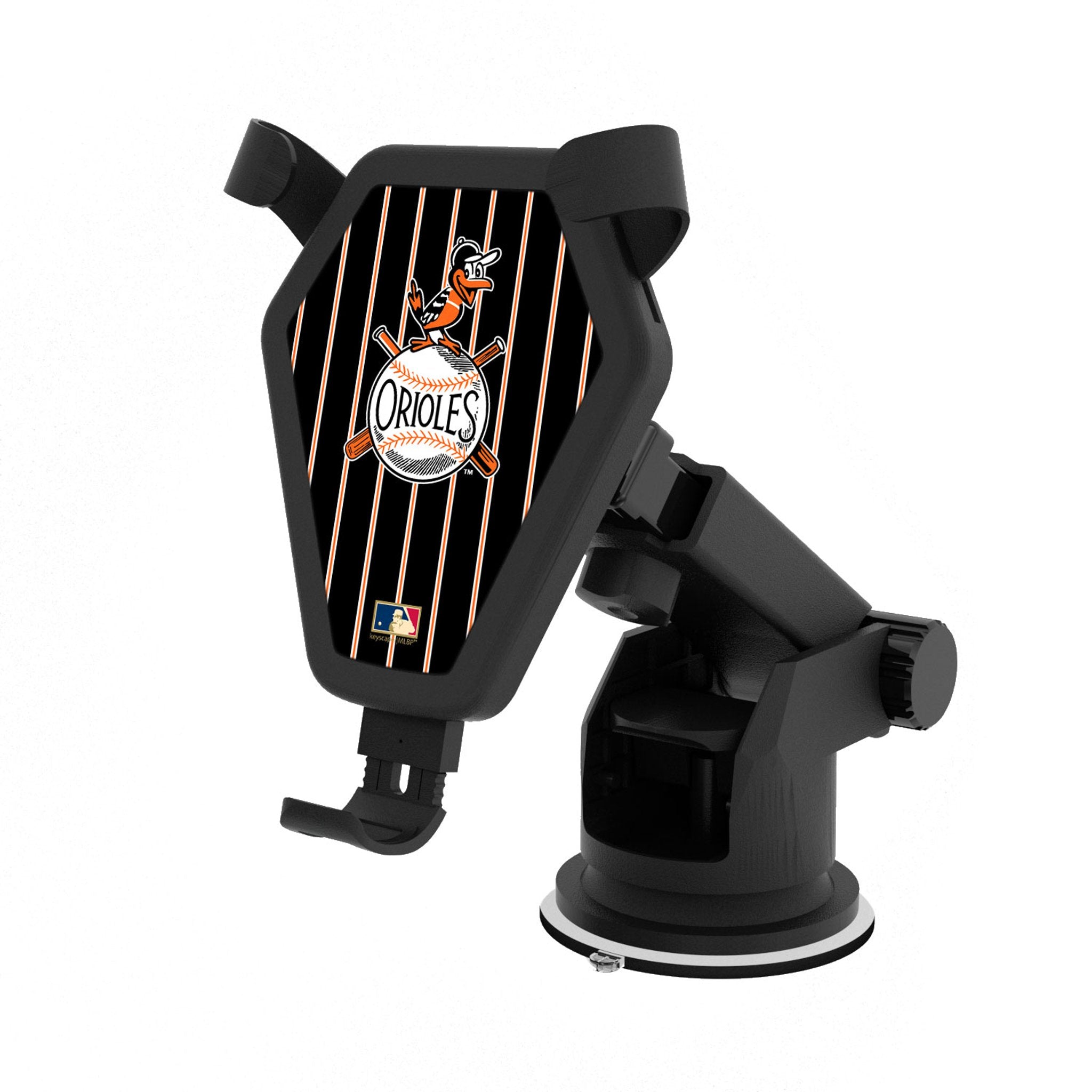 Baltimore Orioles 1954-1963 Cooperstown Collection Pinstripe Wireless Car Charger - Fast Charging Phone Mount for Baseball Fans - Perfect for Road Trips & Commuting