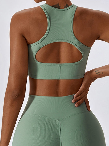 ZASUWA Women's Workout Sports Bras - Breathable Cutout Design for Yoga, Running & Gym - High Support Activewear for Fitness & Training