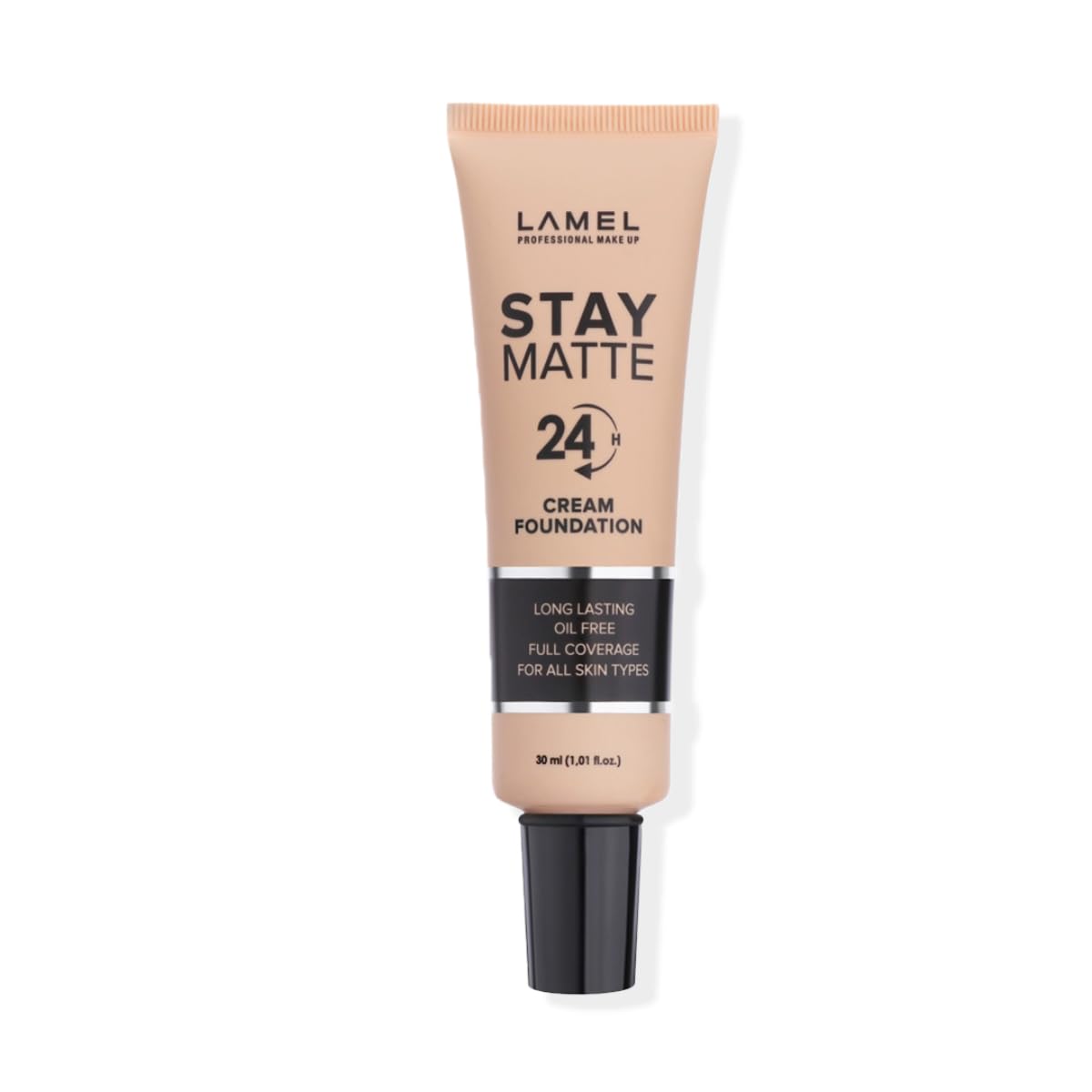 Lamel Foundation Stay Matte 402 Beige - Oil-Free Full Coverage Foundation, Long-Lasting & Weightless, Visually Smooths Skin Texture, 30ml - Perfect for Oily Skin & Everyday Makeup