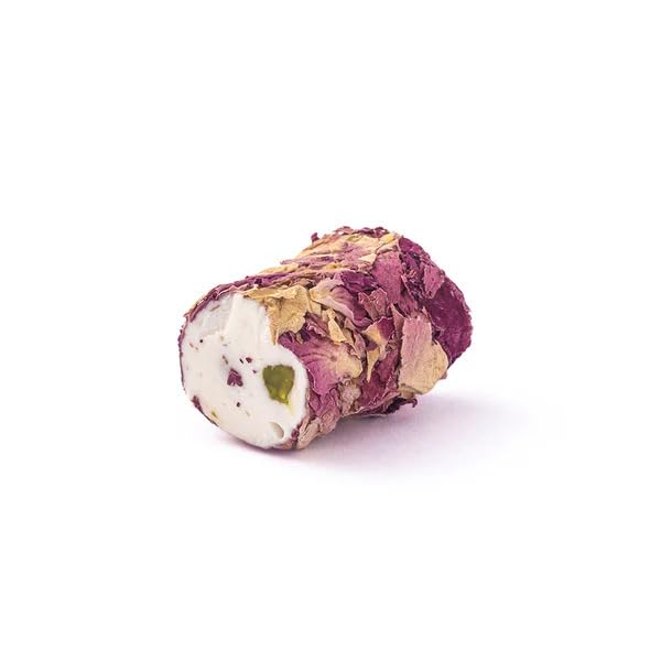 Rose Nougat Candy with Nuts - Creamy 1lb Delight for Gifting & Desserts