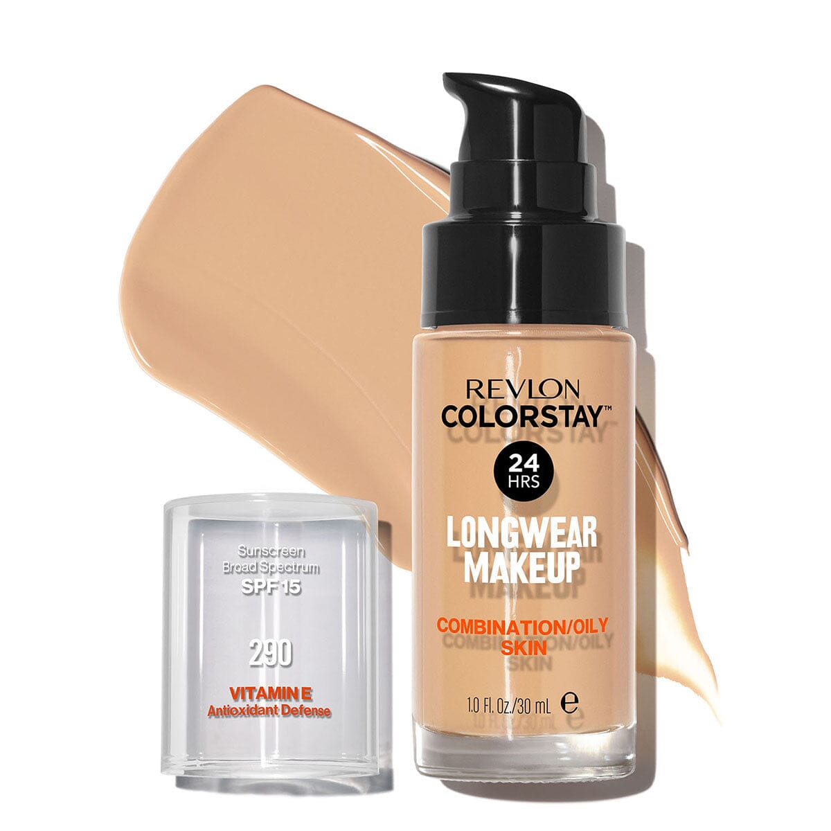 Revlon ColorStay Liquid Makeup for Combination to Oily Skin - Shade 290 Natural Ochre | Long-Lasting Full Coverage Foundation | Perfect for Everyday Wear & Special Occasions