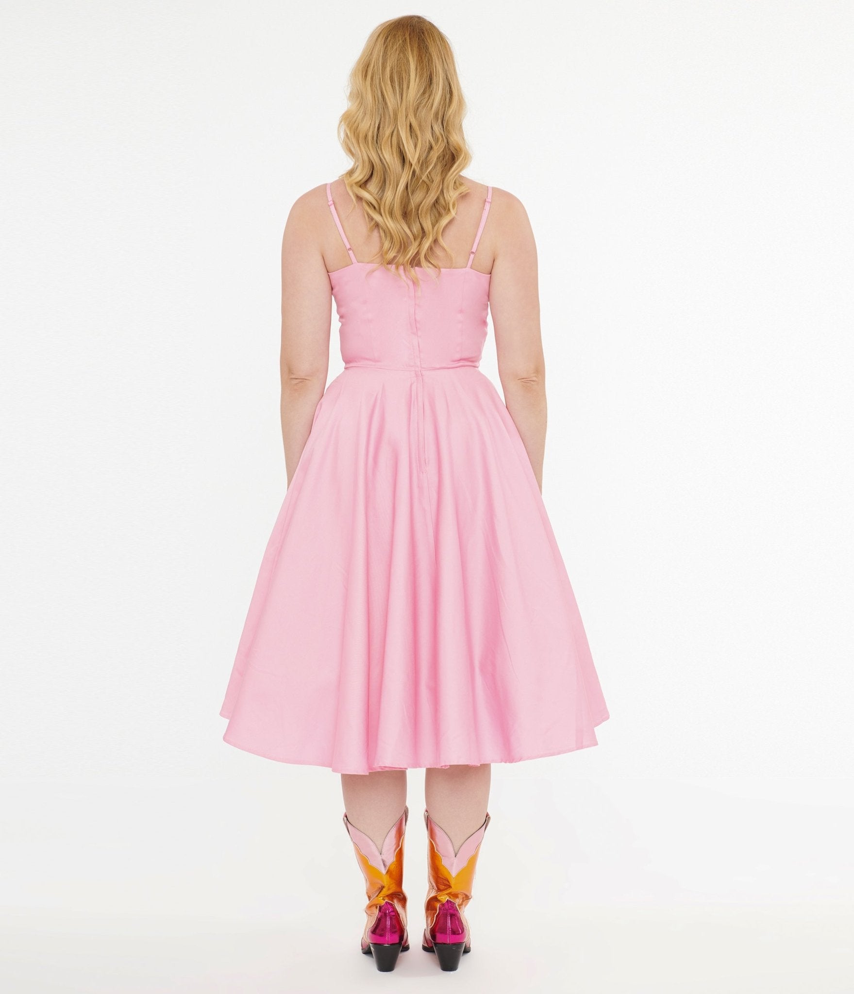 Vintage 1950s Peggy Swing Dress in Candy Pink - Retro 50s Style Swing Dress for Women - Perfect for Parties, Dances & Special Occasions