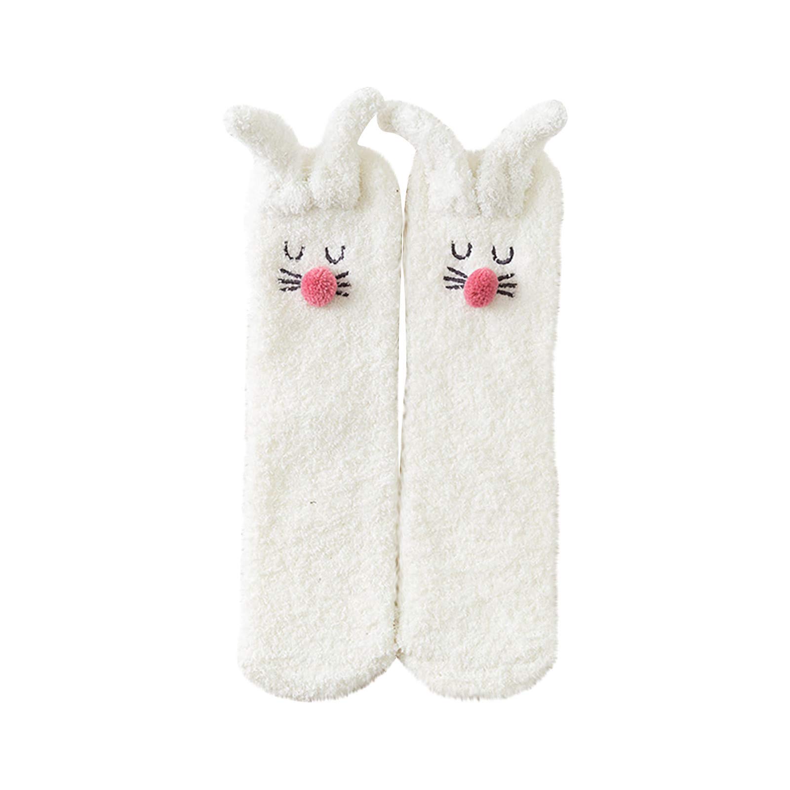 Women's Extra Large Coral Fleece Crochet Socks - Winter Warm Leg Warmers for Casual Wear, Home & Outdoor Activities
