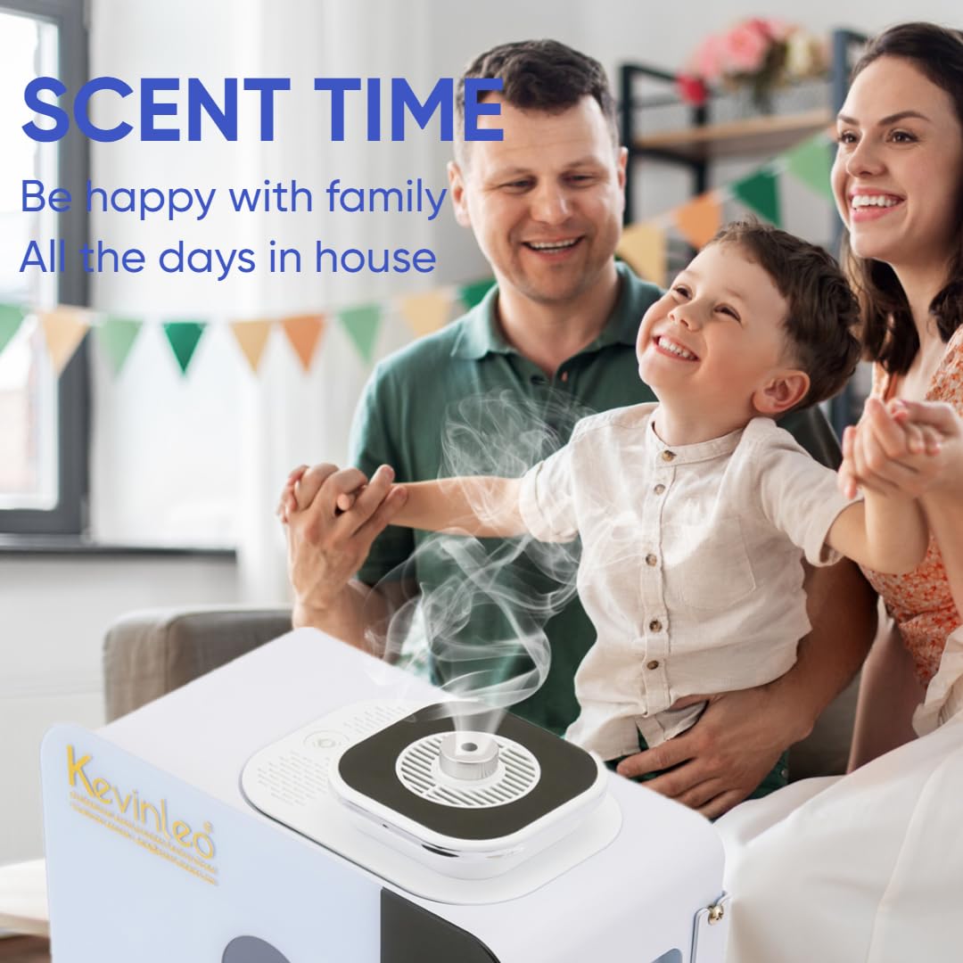 WiFi Oil Diffuser - 7500 Sq.ft HVAC Scent Diffuser with Cold Air Technology, 800ml Waterless Aromatherapy Nebulizer for Home, Office, Large Spaces | Long-Lasting Fragrance for Hotels, Spas, Yoga Studios & Meditation Rooms | Smart Home Scenting Solution for Relaxation & Stress Relief