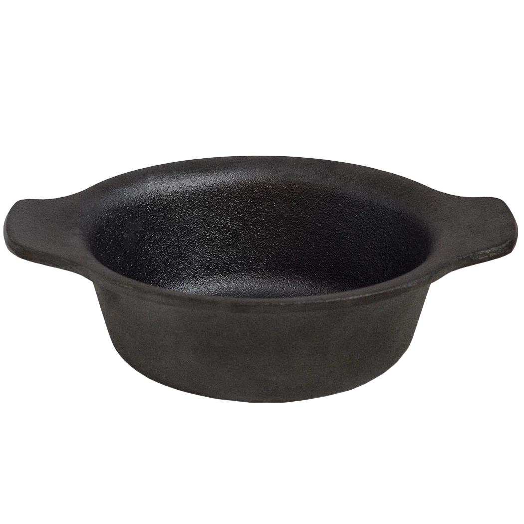 Browne 12.5 Oz Mini Modern Cast Iron Serving Bowl - Rustic Small Serving Dish for Soup, Salad, Dessert - Perfect for Dining, Entertaining & Kitchen Decor