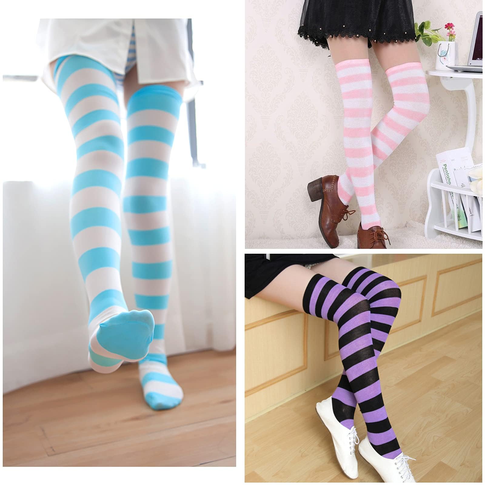 Women's Thigh High Socks - Soft Over The Knee Stockings for Casual Wear, Anniversaries & Holidays | Perfect for Winter, Cosplay & Outfit Styling