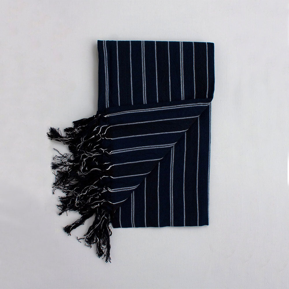 Premium Handwoven Turkish Cotton Towel - Soft, Absorbent & Quick-Drying - Indigo Blue - Perfect for Beach, Spa, Travel & Home Use