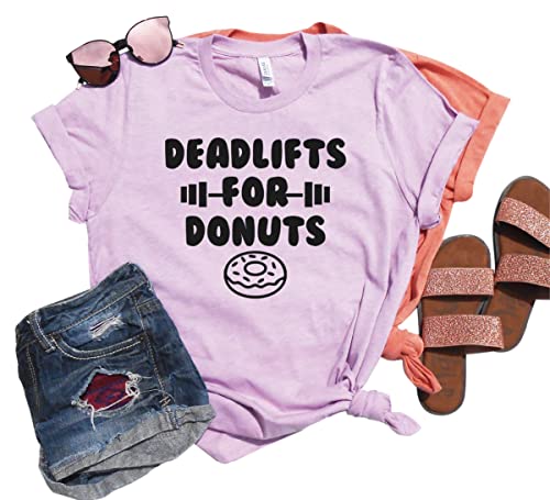 Deadlifts For Donuts Funny Gym Shirt - Unisex Workout Tee for Crossfit