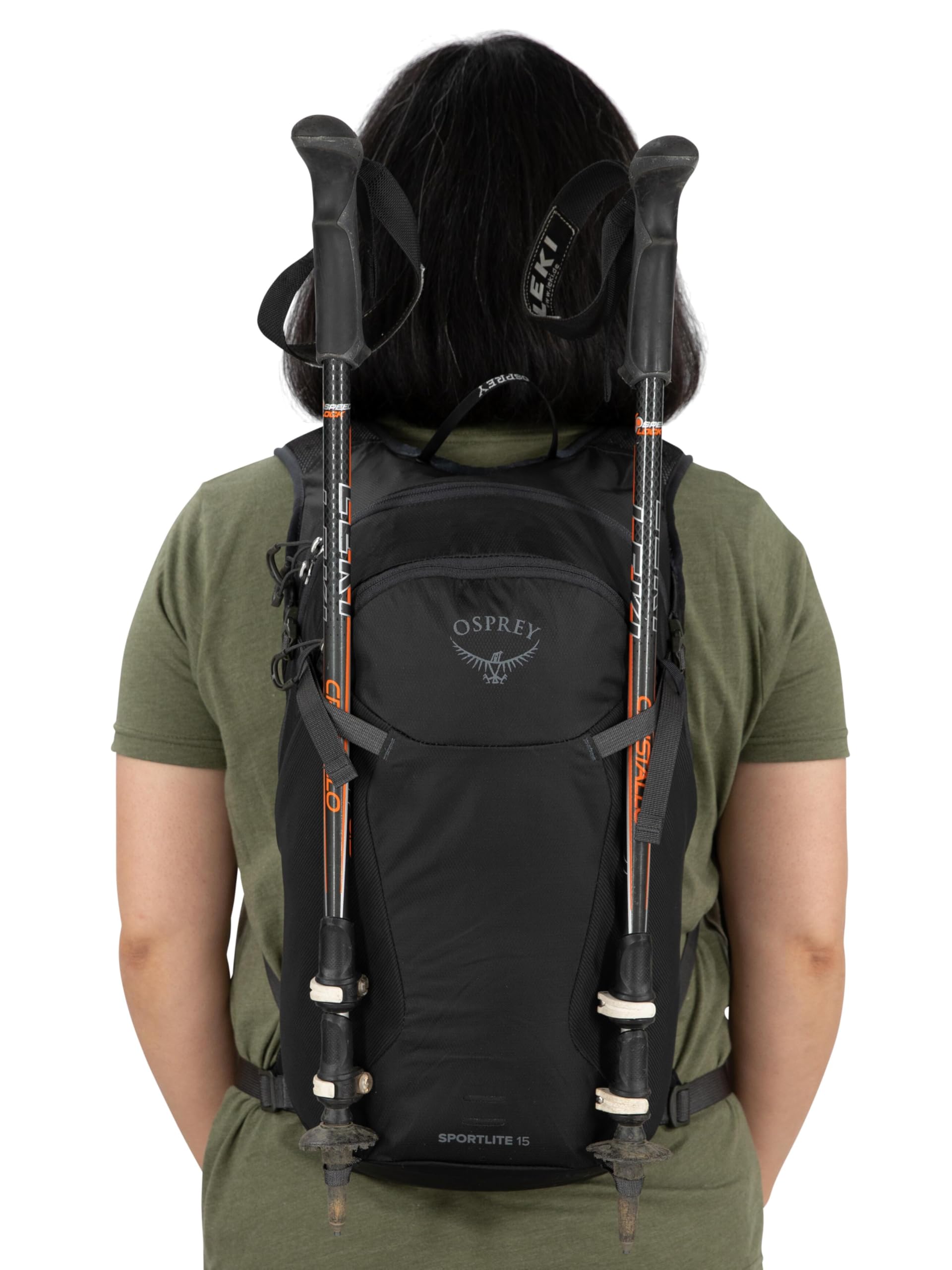 Osprey Sportlite 15L Unisex Hiking Backpack - Lightweight Daypack for Outdoor Adventures, Travel & Camping | Pine Leaf Green