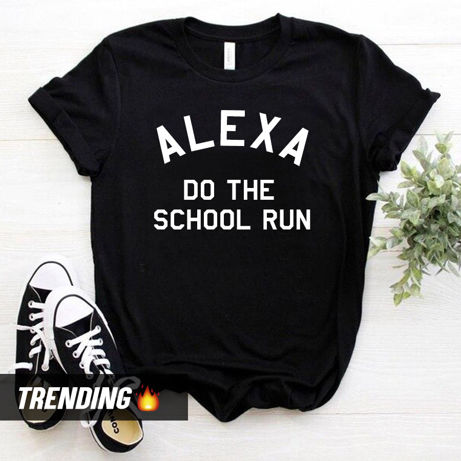 Alexa School Run T-Shirt (MRK X) - Comfortable & Stylish Graphic Tee for Kids' Daily Wear & School Activities