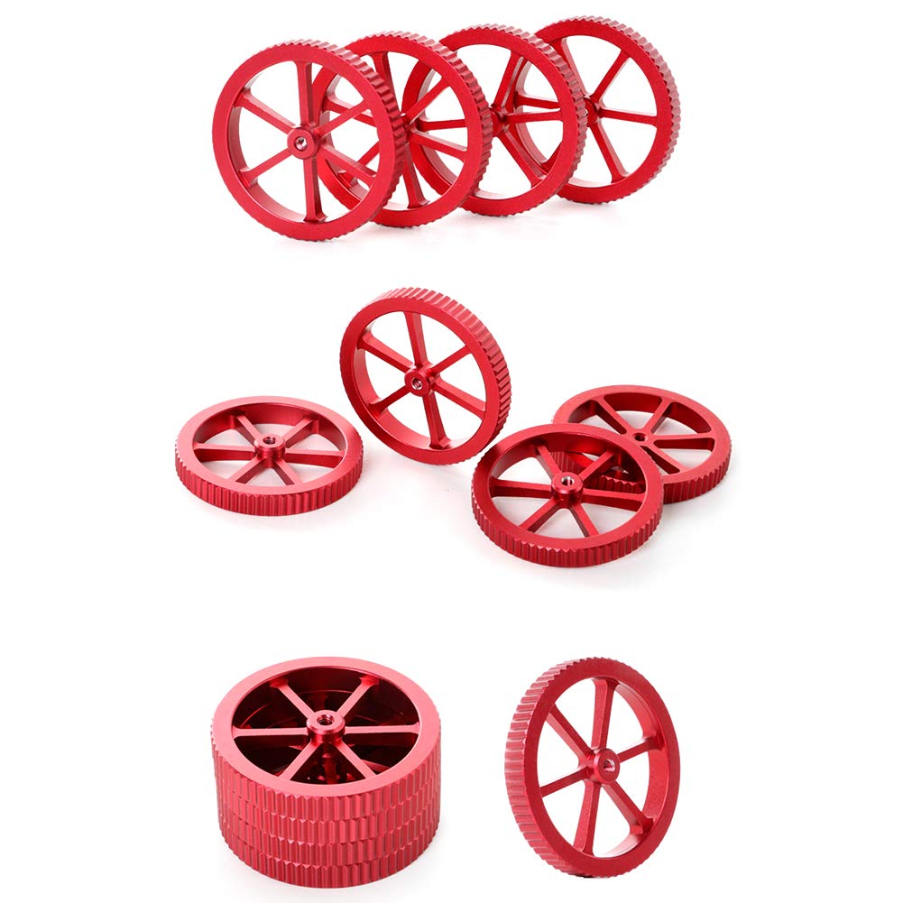 Creality Upgraded 4PCS Aluminum Hand Twist Leveling Nut with 4PCS Hot Bed Die Springs - Premium 3D Printer Bed Leveling Kit for Ender 3/3 Pro, Ender 5/5 Plus/Pro, CR-10, CR10S/10S Pro, CR 20 - Perfect for Smooth Printing & Easy Bed Calibration