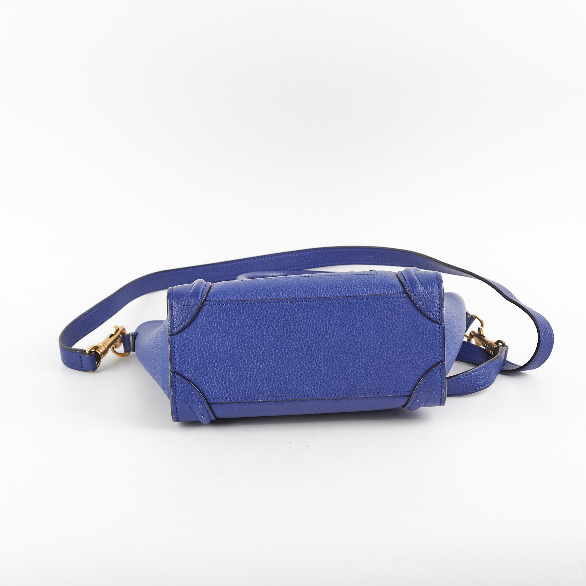 Celine Luggage Nano Handbag in Blue | Premium Leather Crossbody Bag for Women | Perfect for Work, Travel & Everyday Use