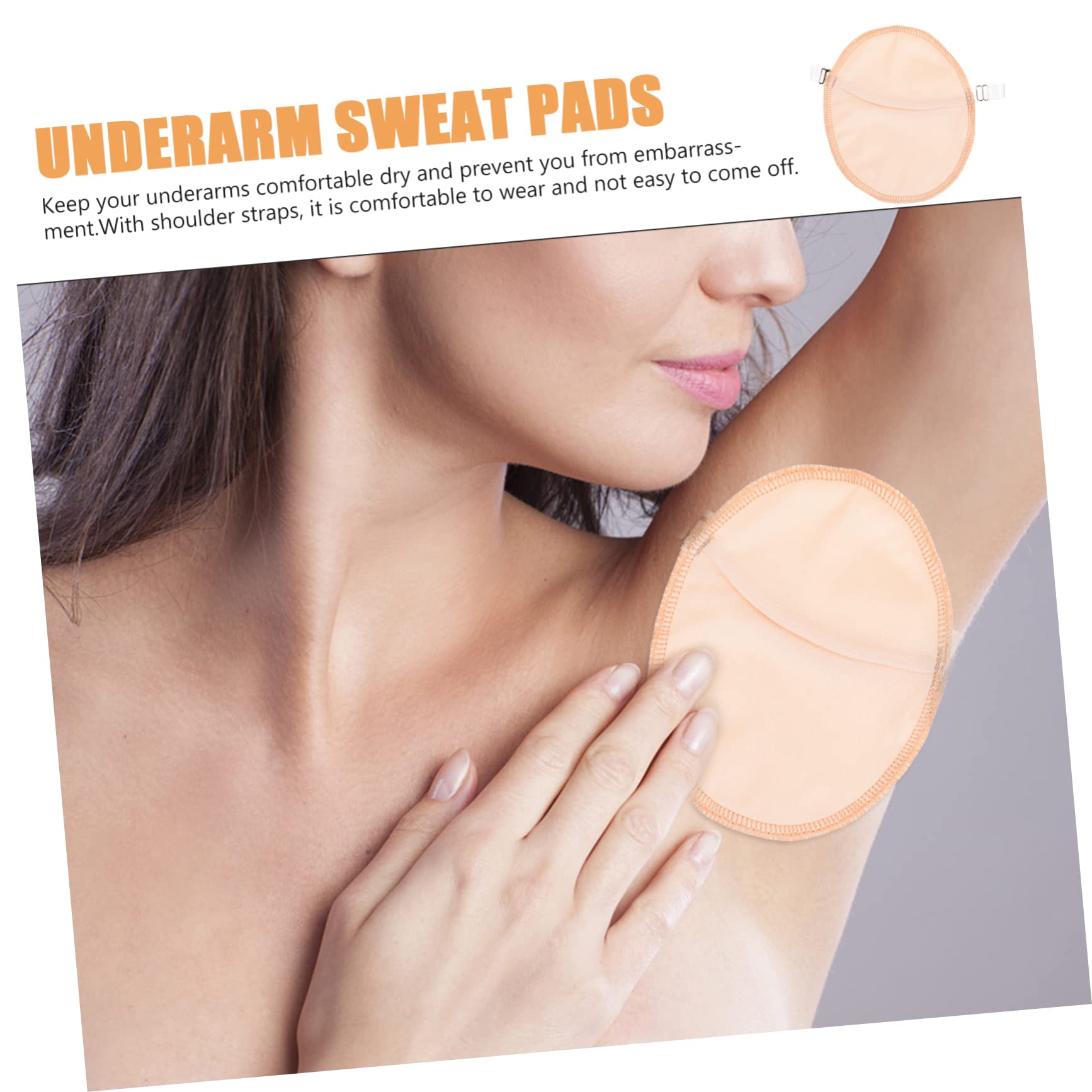4 Pairs Women's Underarm Sweat Pads - Breathable Polyester Armpit Protectors for Dresses & Shirts - Stay Dry & Confident for Work, Gym & Daily Wear