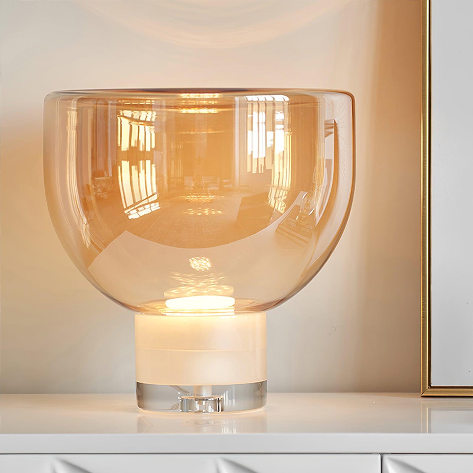 Aella Modern Table Lamp - Stylish LED Nightstand Light for Bedroom, Living Room & Office - Warm White & Cool White Dimmable Lighting for Home Decor