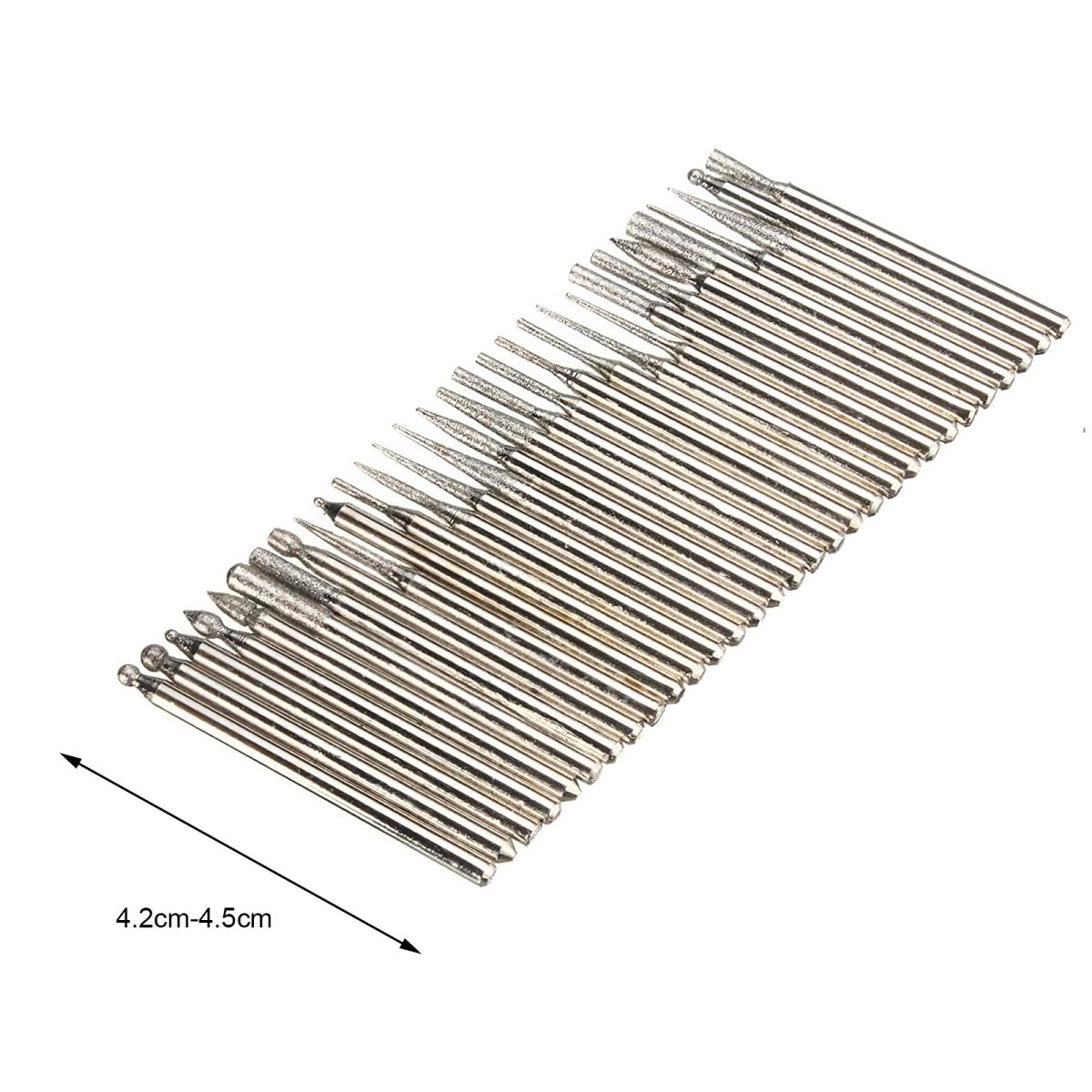 30 Pcs Professional Nail Drill Bits Kit - Carbide Rotary Burr Set for Acrylic Nails, Gel Polish & Manicure - Perfect for Nail Salons & DIY Home Nail Care