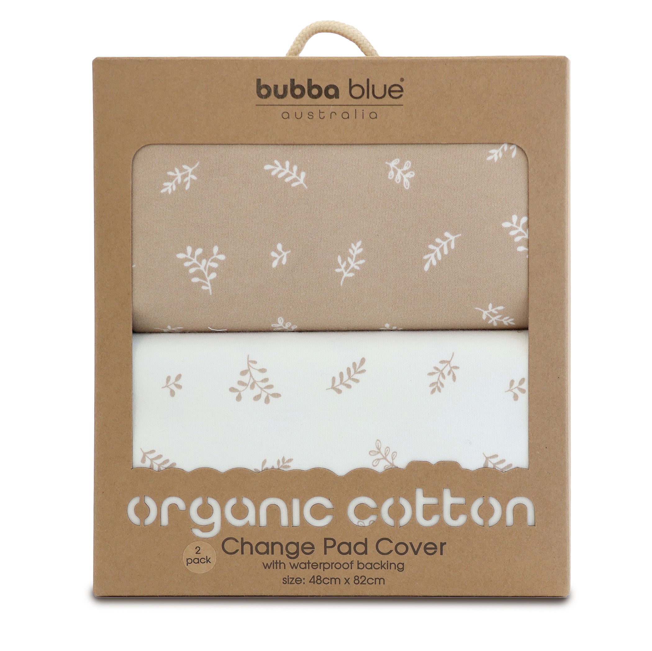 Organic 2-Pack Waterproof Changing Pad Covers - Soft & Breathable - Perfect for Baby Diaper Changing Station, Nursery & Travel - Chestnut Brown