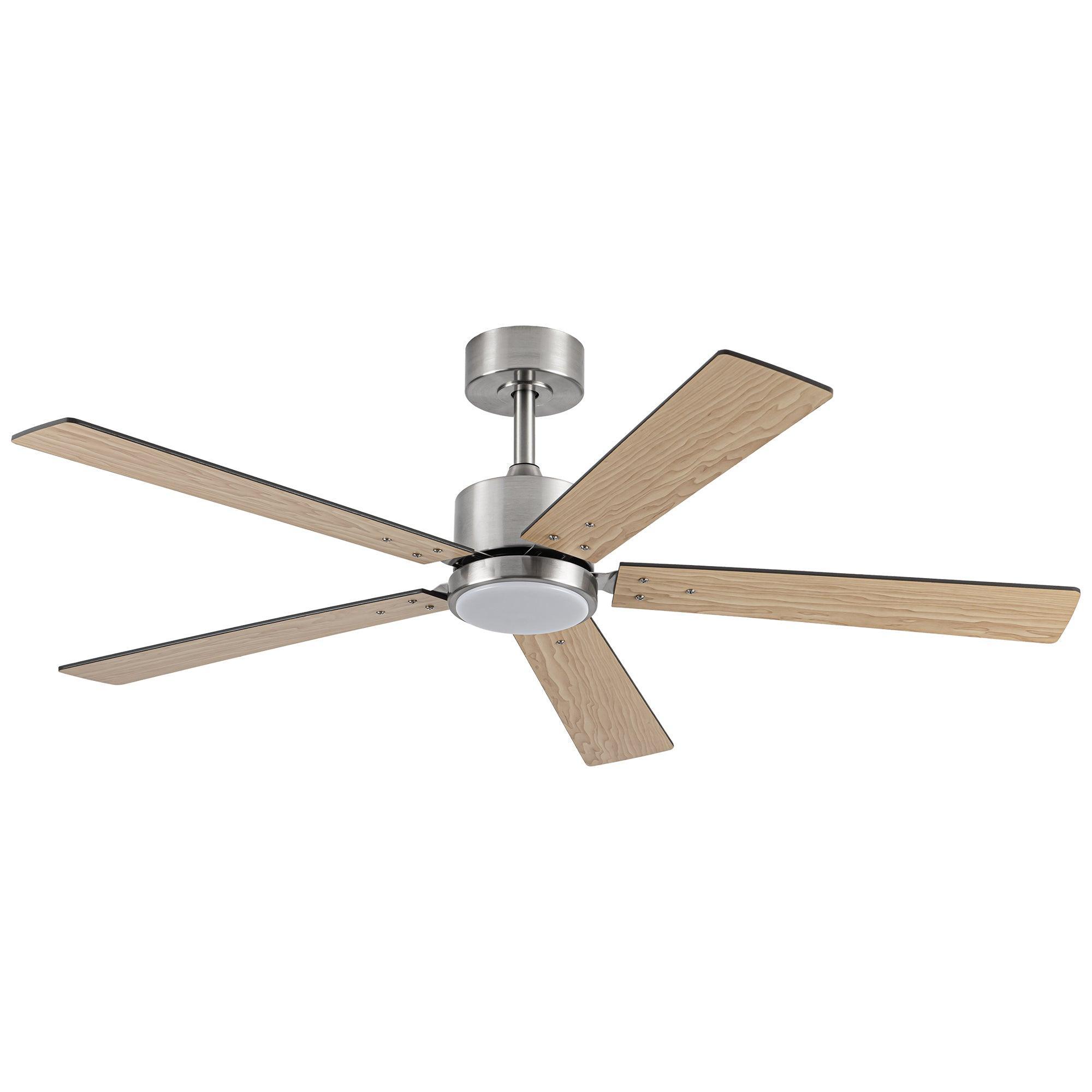 Vaczon 56 Inch DC Motor Ceiling Fan with Remote Control, LED Light Kit - Energy Efficient Quiet Operation for Living Room, Bedroom, Office