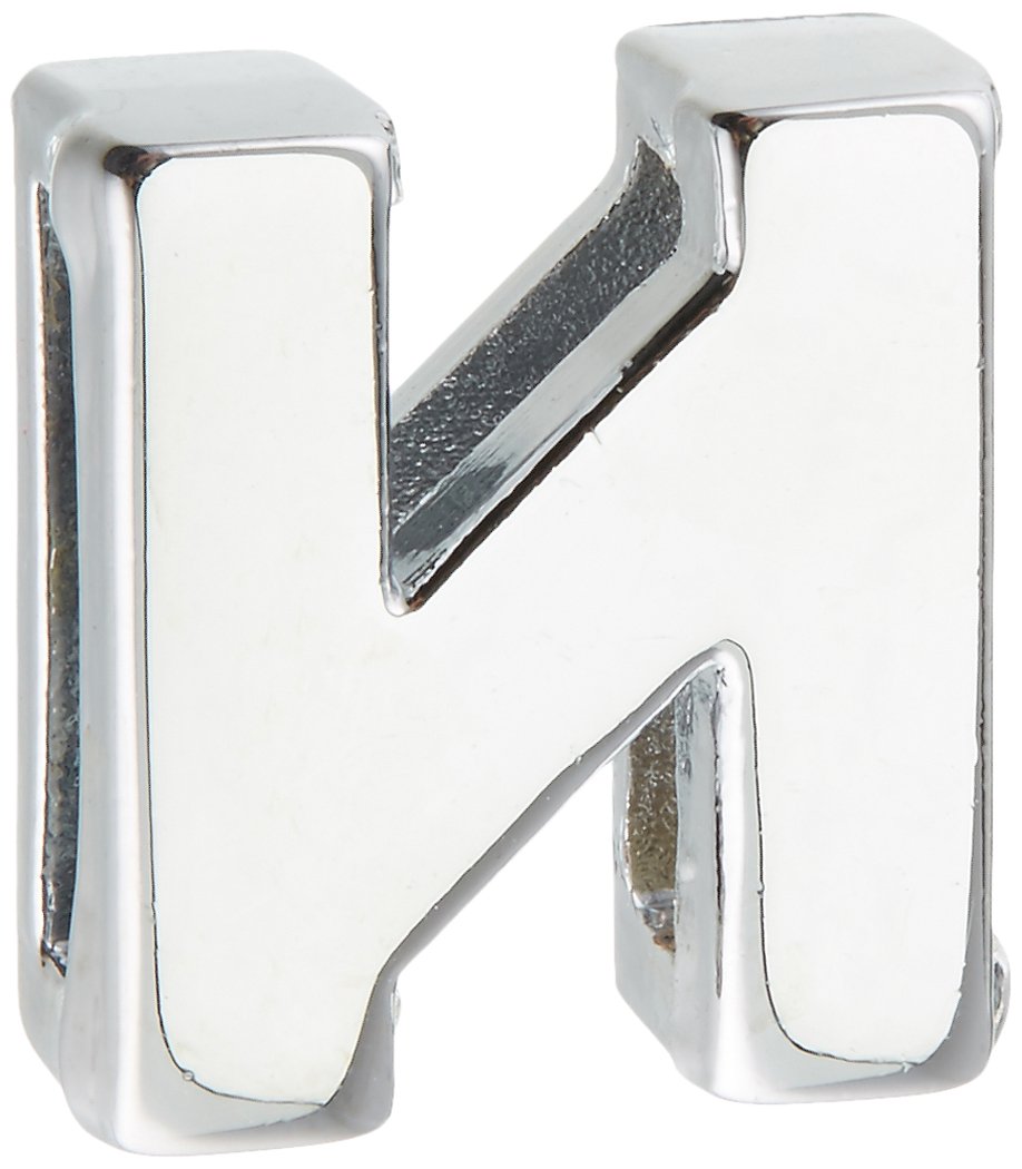 Mirage Pet Products Personalized Monogrammed Chrome Plated Pet Charm - 3/8 Inch for Dogs & Cats - Perfect for Pet ID Tags, Collars & Accessories