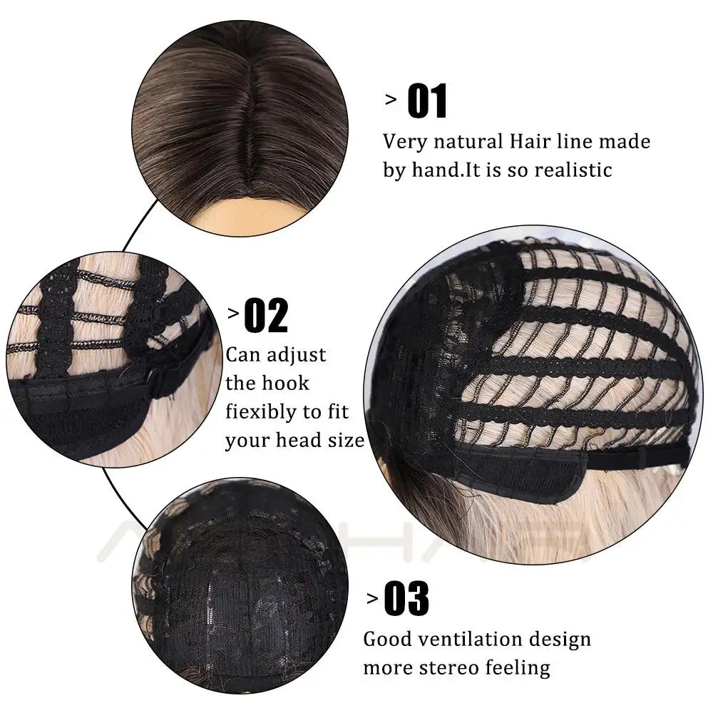 Danity Long Wavy Wig - Natural Looking Synthetic Hair Extensions for Women | Perfect for Cosplay, Daily Wear & Special Occasions