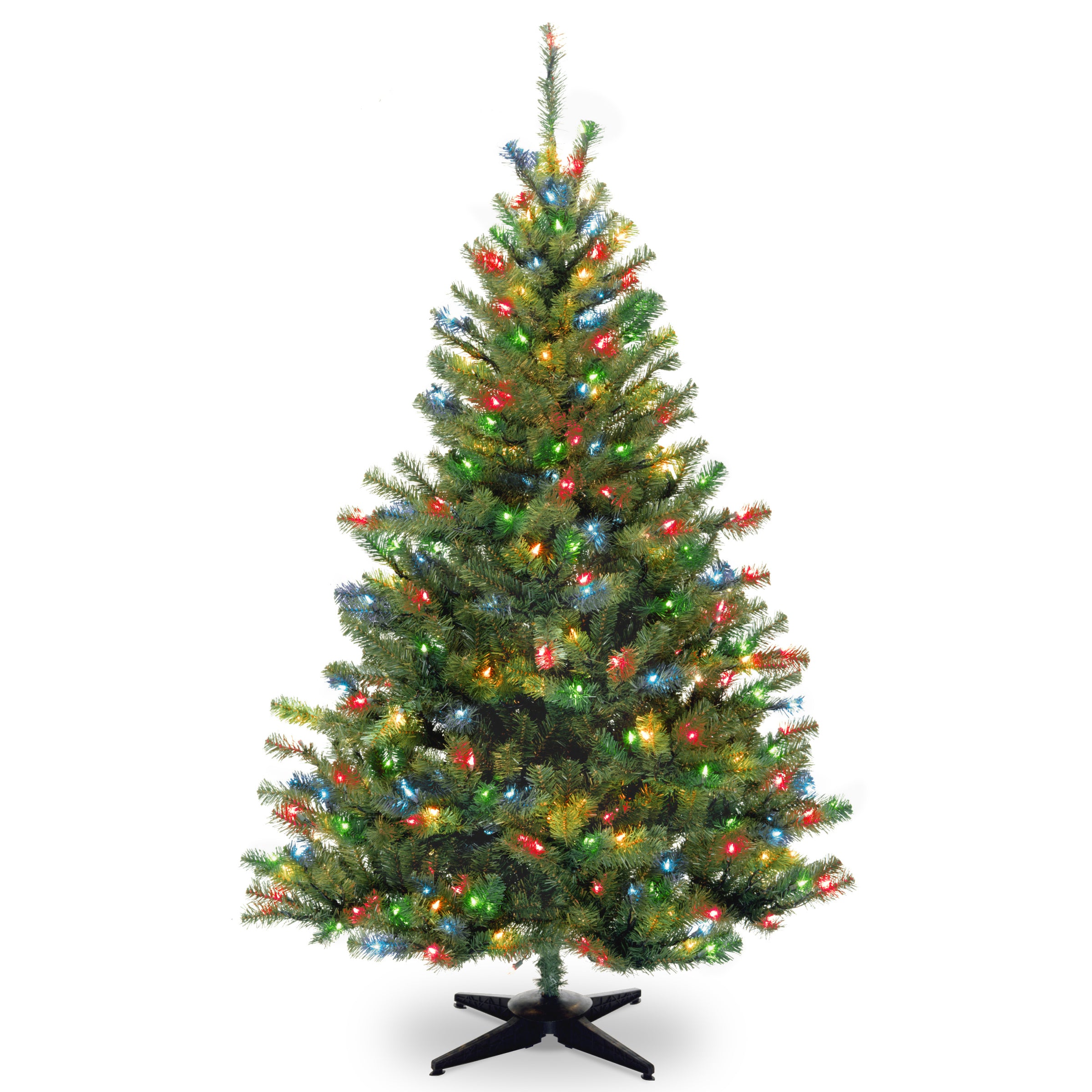 6 ft. Pre-Lit Kincaid Spruce Christmas Tree with 300 Multicolor LED Lights - Perfect for Holiday Home Decor & Festive Indoor Decorations