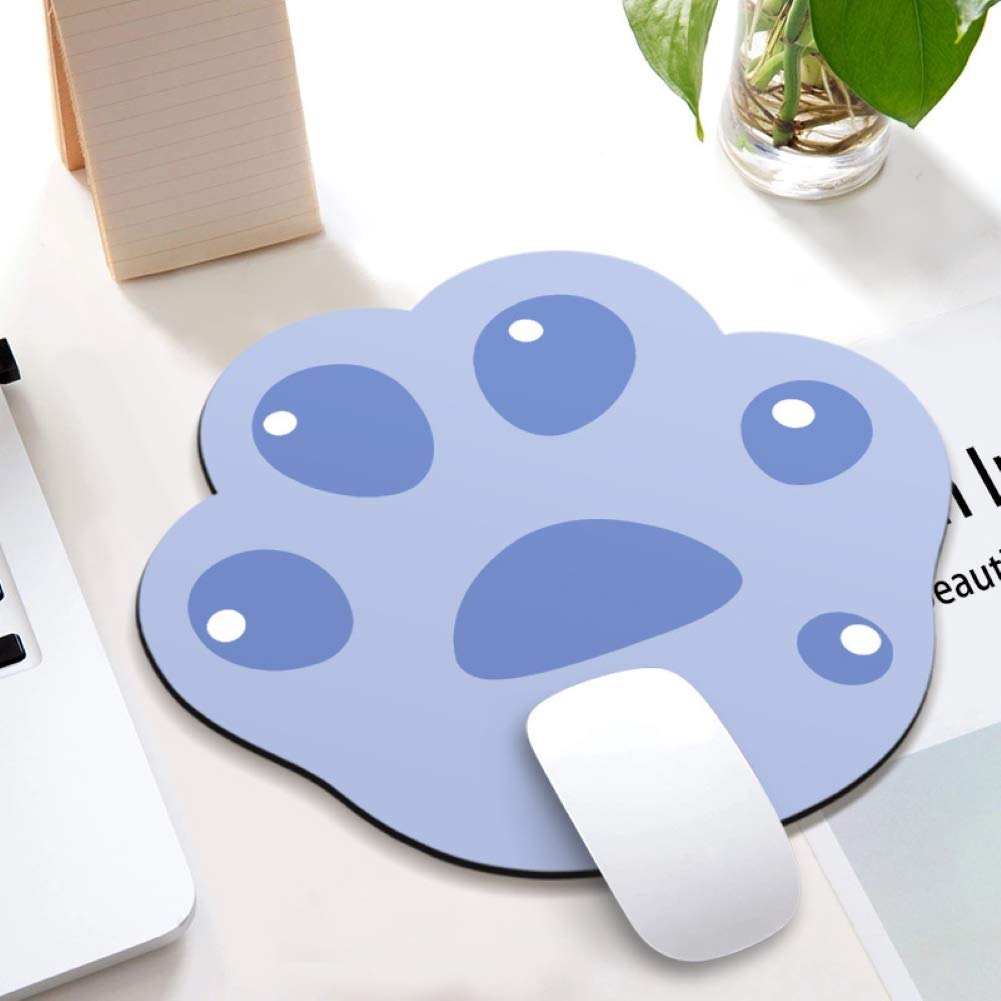 Anti-Slip Cute Cartoon Cat Paw Mouse Pad - Non-Slip Computer Desk Mat for Gaming & Office Work - Black Ergonomic Mousepad for PC Laptop Accessories