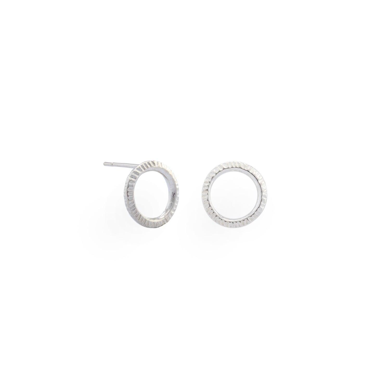 Circle Stud Earrings for Women - 14K Gold Plated Hypoallergenic Small Hoop Earrings - Perfect for Everyday Wear, Parties & Gifts