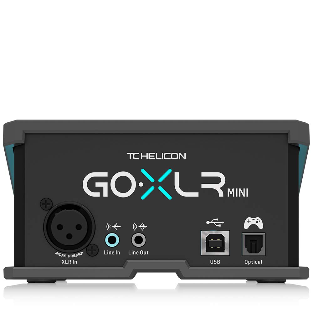 TC-Helicon Go XLR Mini DJ Mixer & Amazon Basics 10ft XLR Male to Female Microphone Cable - Professional Audio Equipment for Live Streaming, Podcasting & Music Production
