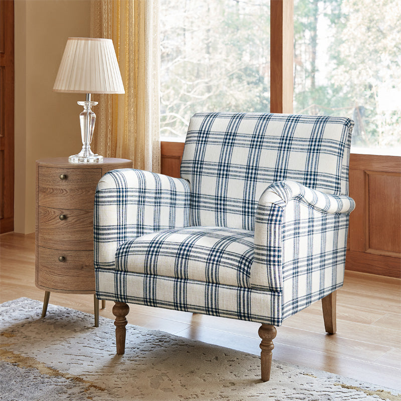 Sadie Upholstered Armchair with Side Table - 2 Piece Living Room Furniture Set for Small Spaces, Apartments & Cozy Reading Nooks