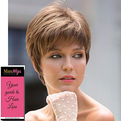 Noriko Wigs Sally Short Pixie Wig - Light Chocolate Brown Synthetic Hair with Monofilament Top & Tapered Nape | 5