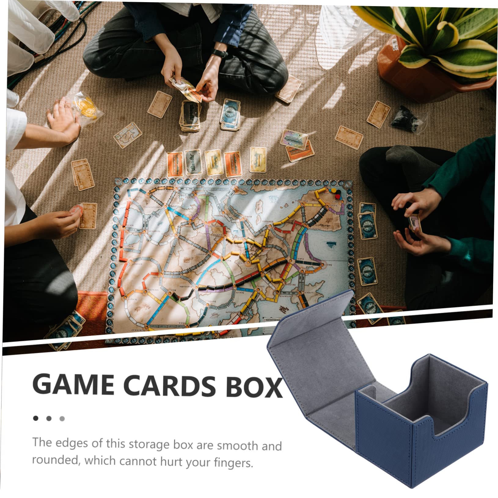 Wakauto 3-Piece Trading Card Storage Box Set - Premium PU Leather Sports Card Holder Case for Collectible Cards, Baseball Cards, and Trading Cards - Perfect for Collectors, Gamers, and Card Enthusiasts
