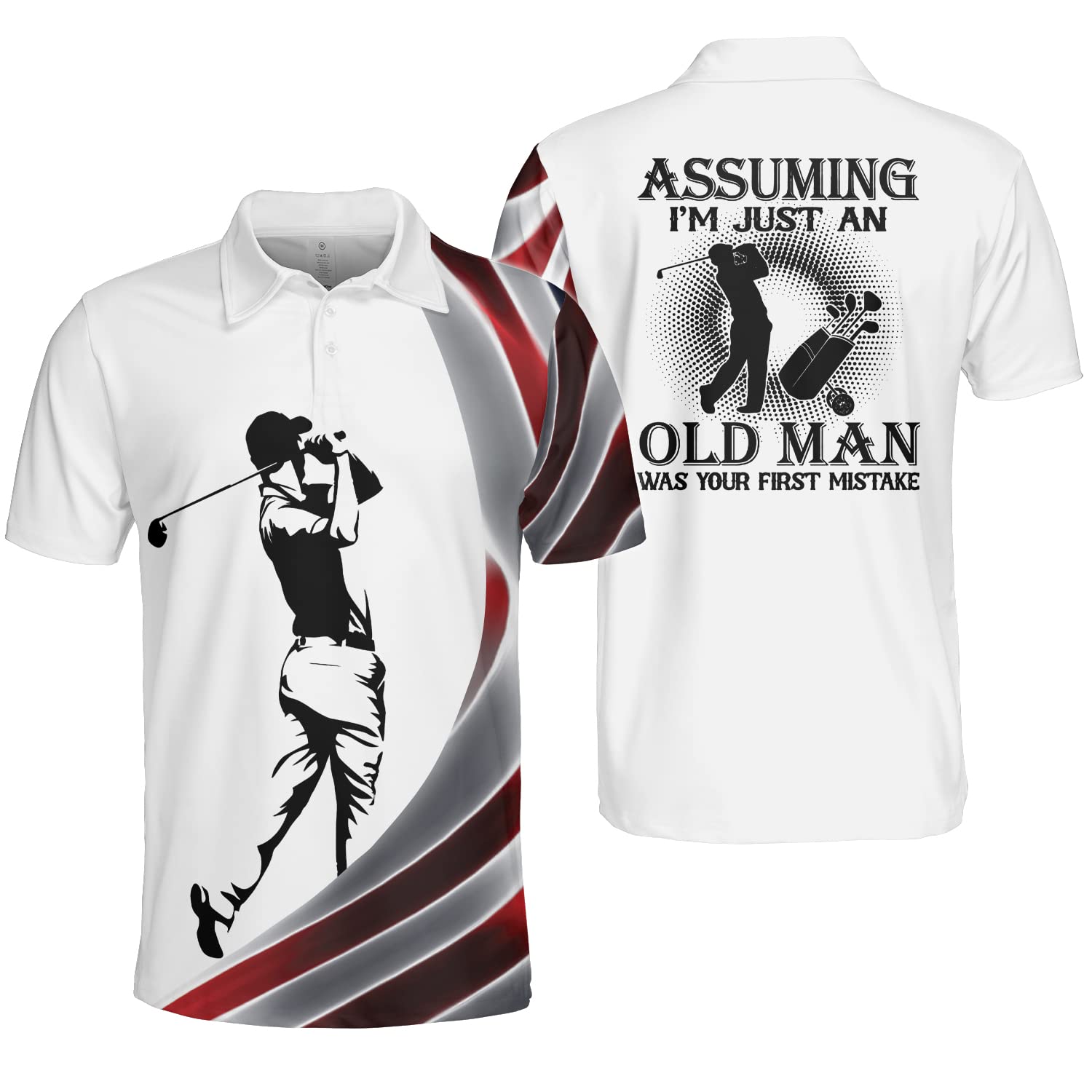 Funny Golf Polo Shirt for Men - 'It Takes A Lot of Balls to Golf' Humorous Dry Fit Performance Shirt - Perfect Golf Tournament Gift & Casual Wear for Golfers