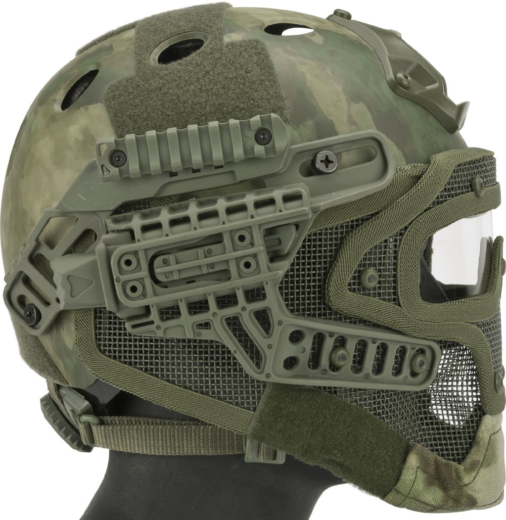 Matrix Legionnaire Full Head Coverage Airsoft Mask - Protective Headpro, Face Pro & Goggle System (Arid Foliage Color) | Tactical Gear for Outdoor Airsoft Games & Military Simulation Training