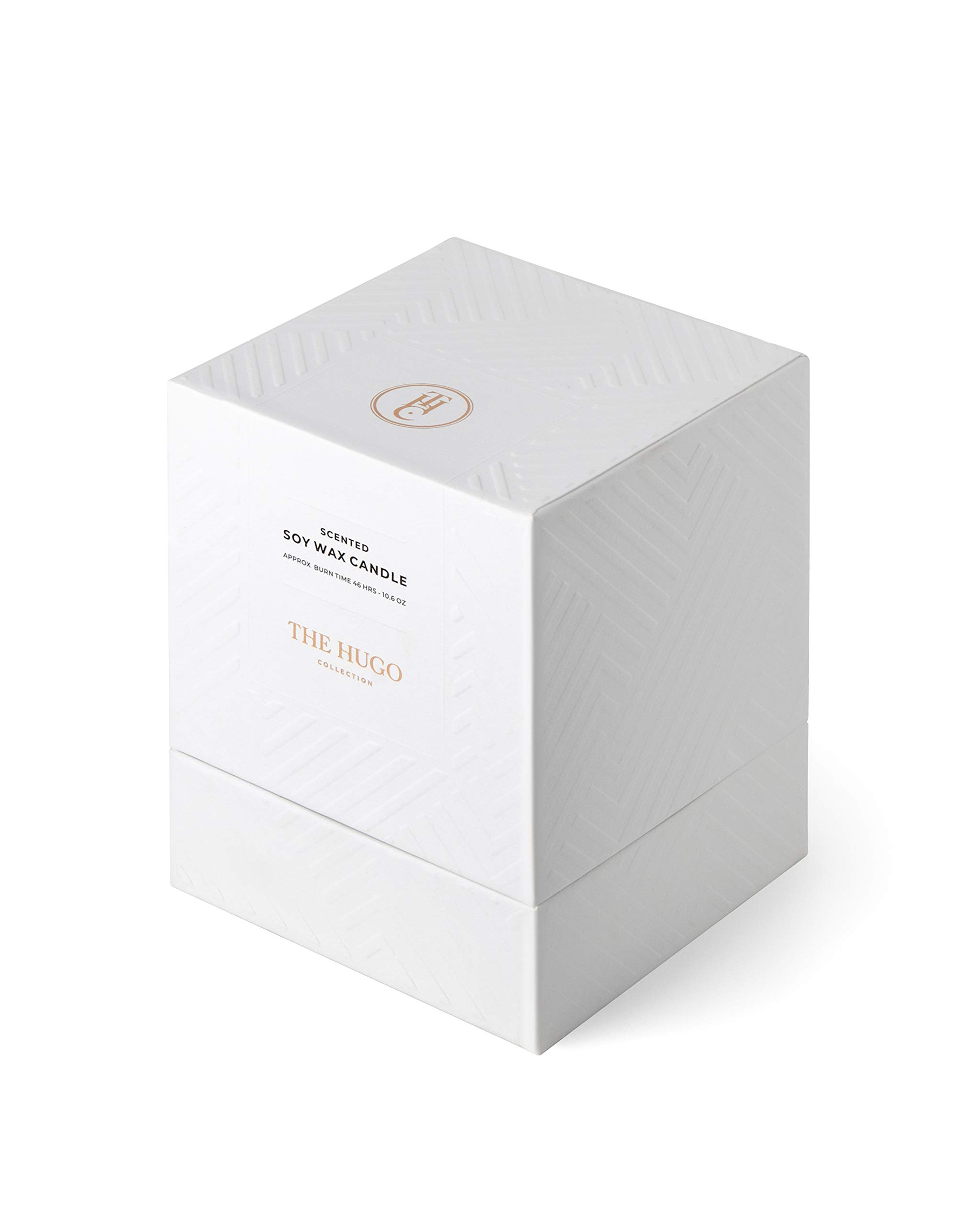 Luxury Soy Wax Scented Candles - Rose & Dark Amber - 50H Burn for Home Relaxation