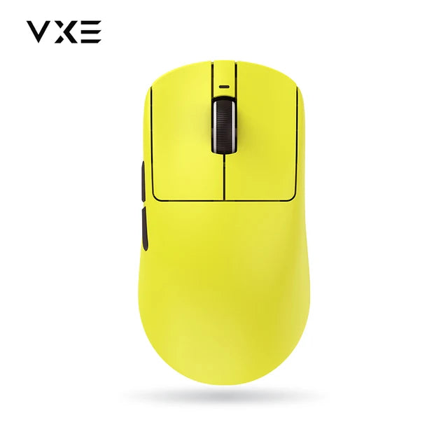 VGN VXE Dragonfly R1 Pro MAX Wireless Gaming Mouse - 59g Ultra Lightweight, 26000 DPI, 1000Hz Polling Rate - Ergonomic Design for FPS, MOBA, eSports (Yellow) - Perfect for Competitive Gaming & Office Work