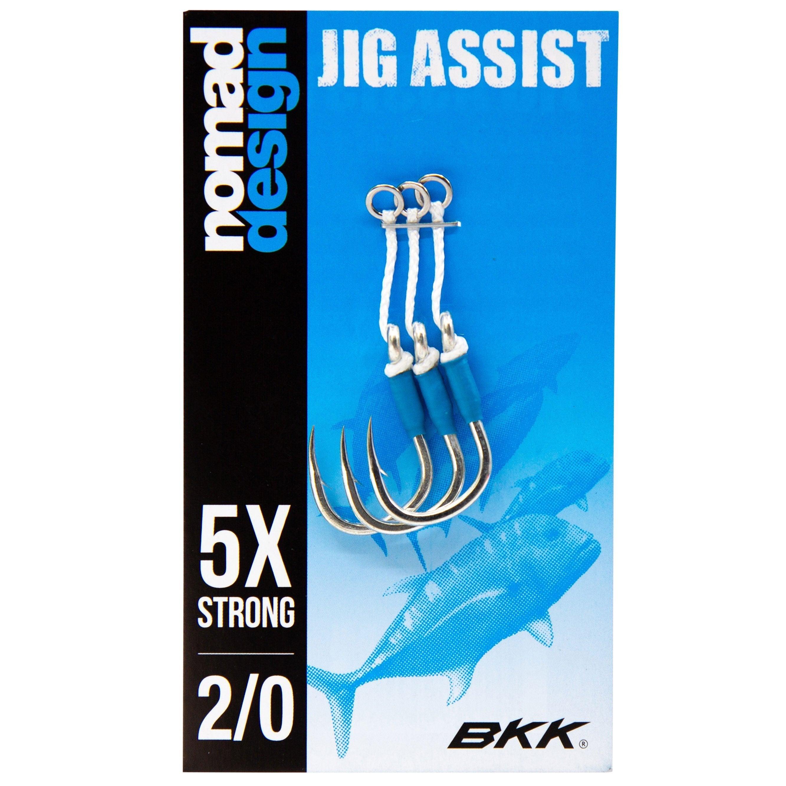 Premium Nomad Jigging Assist Hooks - Strong Saltwater Fishing Hooks for Tuna, Grouper & Amberjack - Perfect for Offshore Deep Sea Jigging & Bottom Fishing