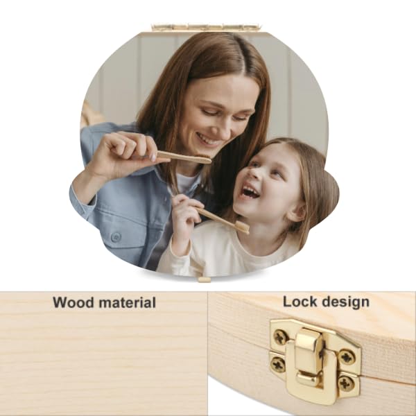 Personalized Baby Tooth Fairy Keepsake Box - Custom Photo Teeth Storage for Kids | Cherish Childhood Memories | Perfect for First Tooth Loss, Milestone Gifts & Nursery Decor