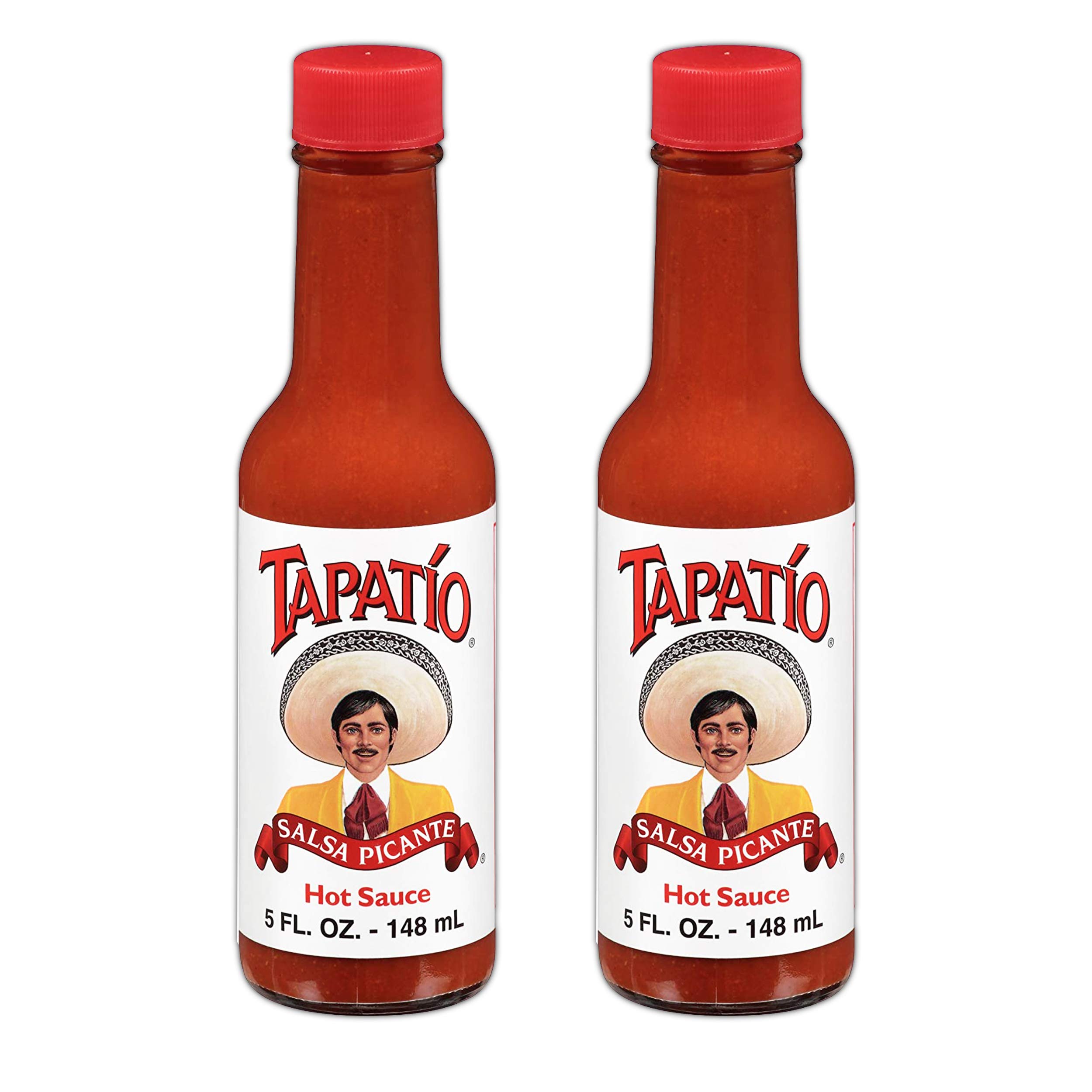 Tapatio Hot Sauce - 2 Pack (5 oz Each) | Authentic Mexican Salsa Picante for Tacos, Burritos & Nachos | Spicy Flavor Enhancer for Home Cooking & Restaurants