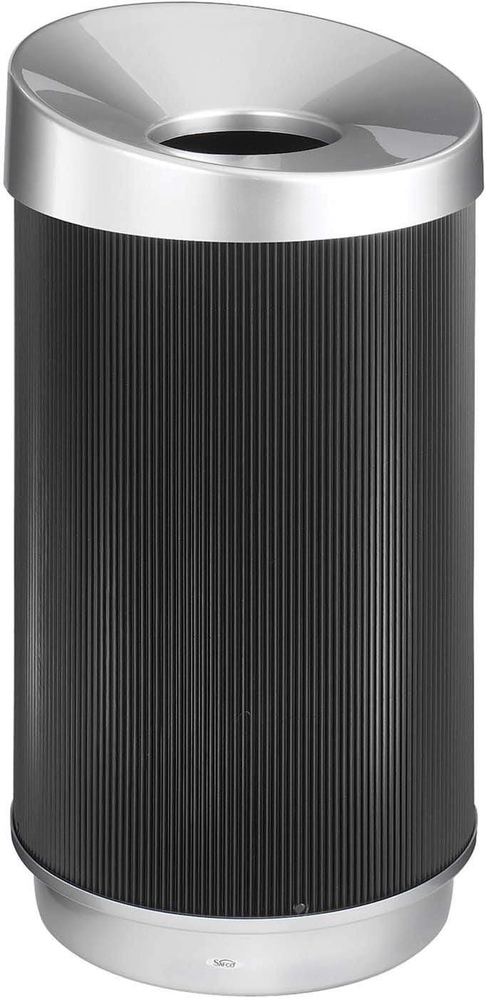 At Your Disposal® 38 Gallon Black Vertex Trash Can with Lid - Heavy Duty Commercial Garbage Bin for Kitchen, Office, Restaurant & Outdoor Use [9799BL]