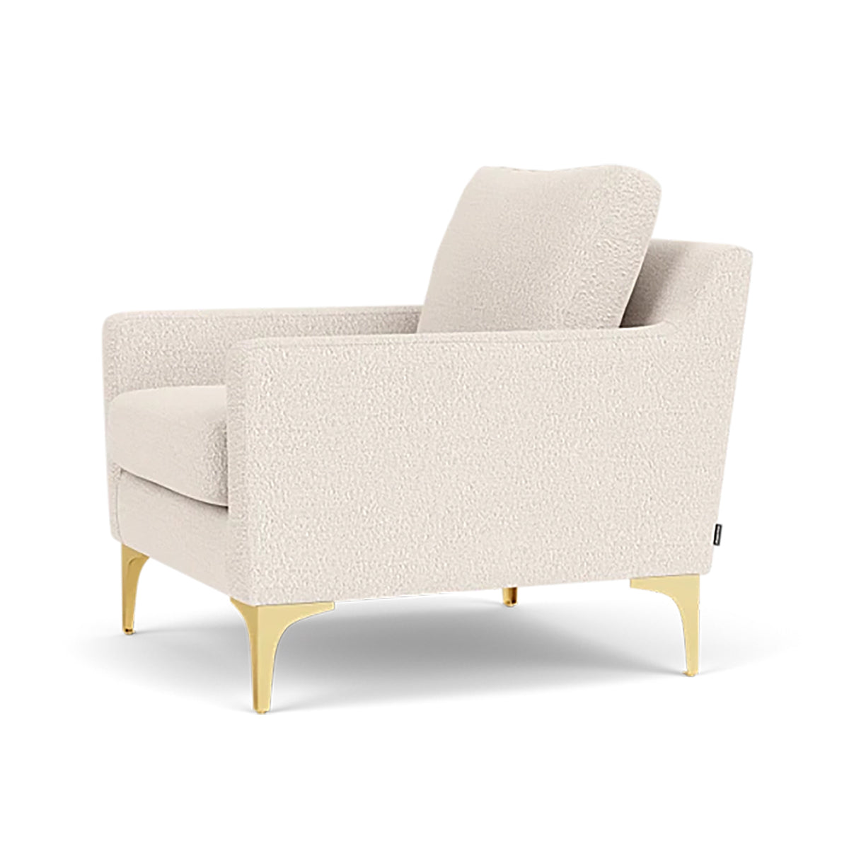Astha Boucle Armchair - Modern Velvet Accent Chair for Living Room, Bedroom & Office - Soft Upholstered Lounge Chair with Solid Wood Legs - Stylish Home Decor for Cozy Reading Nook & Relaxation