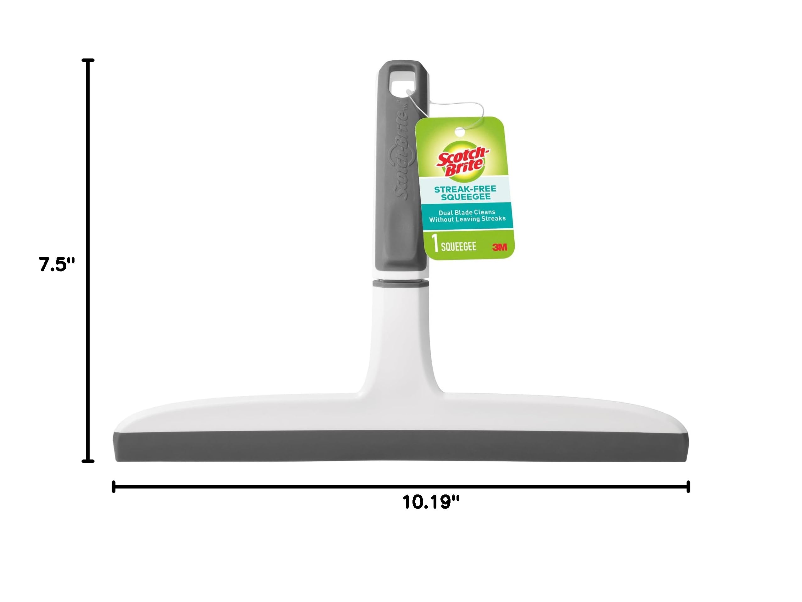 Scotch-Brite Dual Blade Squeegee for Mirrors, Glass Shower Doors & Windows – Safe & Effective Cleaning Tool (4-Pack) – Perfect for Bathroom, Kitchen & Car Windows