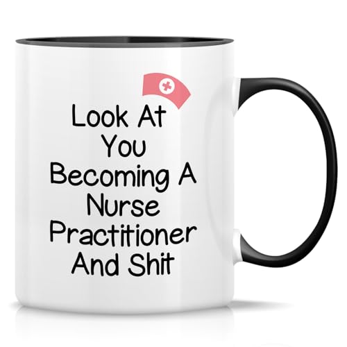 NSE008 - White Mug with Black Handle and Inner
