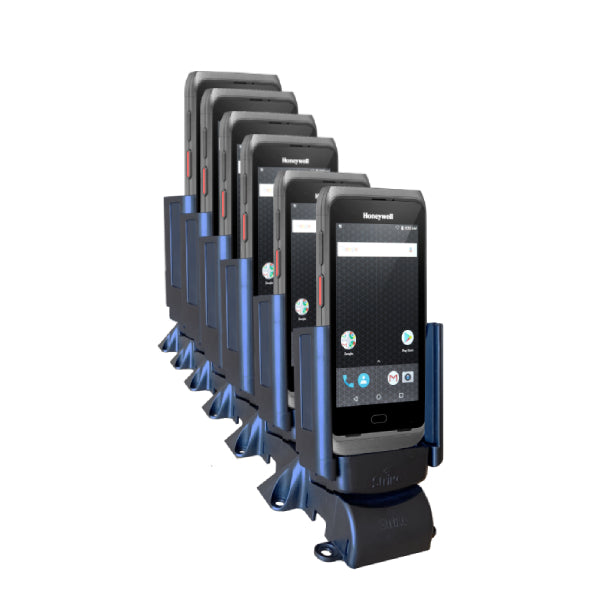 Honeywell CT40/CT45 6-Bay Desktop Charger for Barcode Scanners - Fast Charging Station for Retail, Warehouse & Logistics Use
