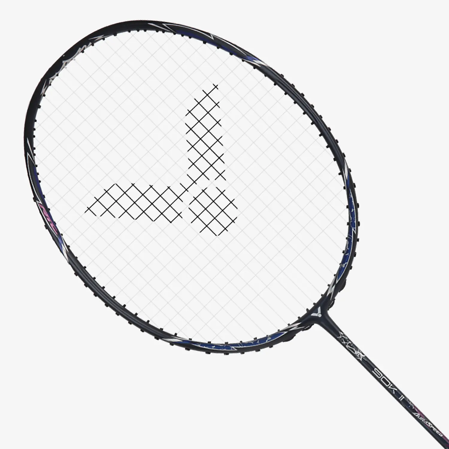 Victor AuraSpeed 90K II (ARS 90K II) Badminton Racket - Shock Blue | Lightweight Carbon Fiber Shuttlecock Racket for Professional & Recreational Players | Perfect for Tournaments & Training Sessions
