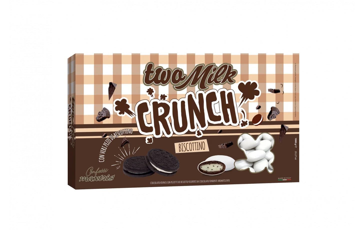 Crunchy Confetti Maxtris TWO MILK Biscuits 1KG - Perfect for Parties, Gifts & Coffee Time