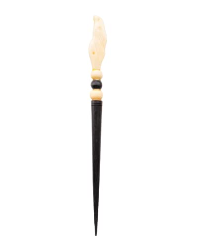 Jain Exports 8-inch Multicolor Wooden Hair Stick for Women - Handcrafted Bird Design Hairpin | Perfect for Weddings, Parties & Traditional Hairstyles