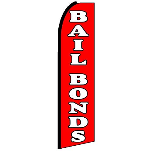 10 Pack Bail Bond Flags for Outdoor Use - Heavy Duty Polyester with Grommets (Mount and Poles Not Included) - Perfect for Courthouse, Protests, and Legal Events